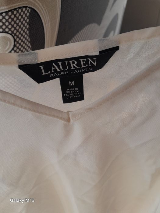 Bluzka wizytowa z topem oryginalna Lauren Ralph Lauren