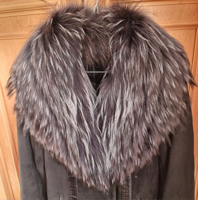 Дублянка жіноча, натуральна замша