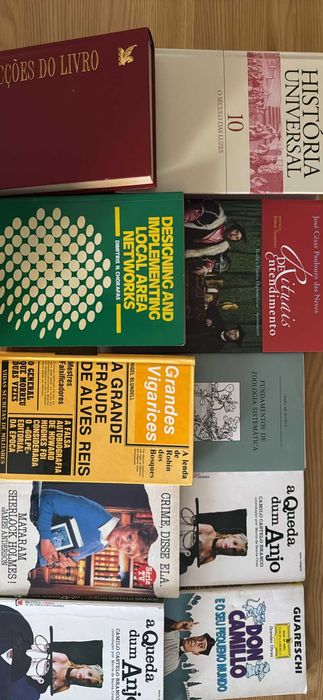 Lote de livros antigo