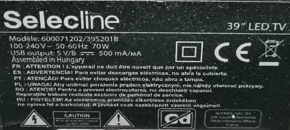 Mainboard TP. MS3663S.PB801 selecline e outras 39"