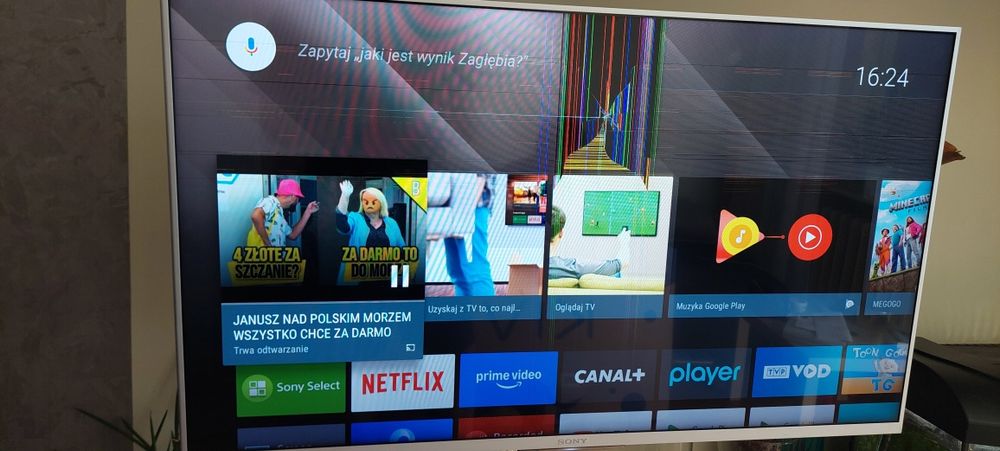 Telewizor Sony Kdl 43w756c uszkodzona matryca