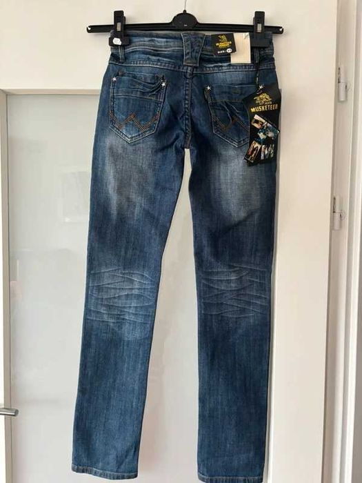 Jeansy proste, xs
