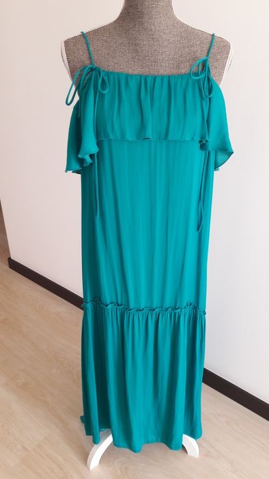 Vestido Zara azul /verde