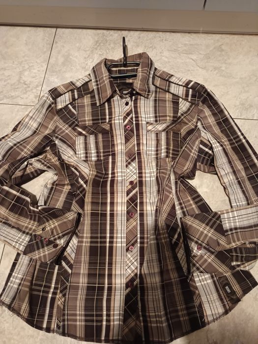 Bawełna bluzka koszulowa damska rozmiar XL