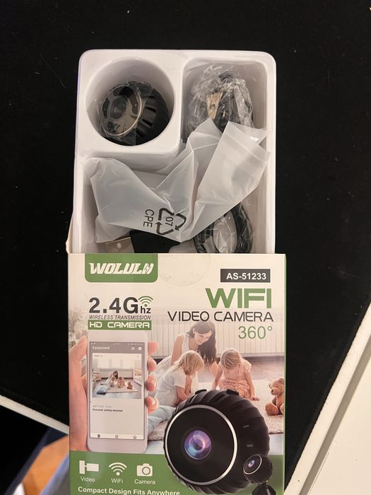 Mini Câmara WiFi HD X10 360° – Nova