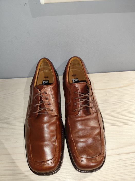 Eleganckie skórzane mokasyny męskie 40 1/2