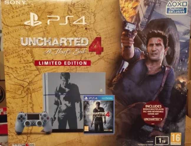 PS4 Uncharted 4 A Thief´s End Edition 1TB Consola (Nova Selada)