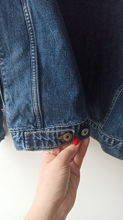 Kurtka jeansowa dżinsowa oversize unisex ciemna