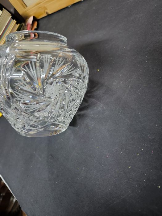 Pote / jarra em cristal lapidado