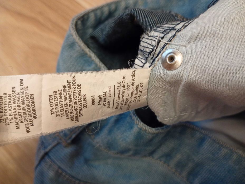 Spodnie jeansowe damskie rozmiar 36