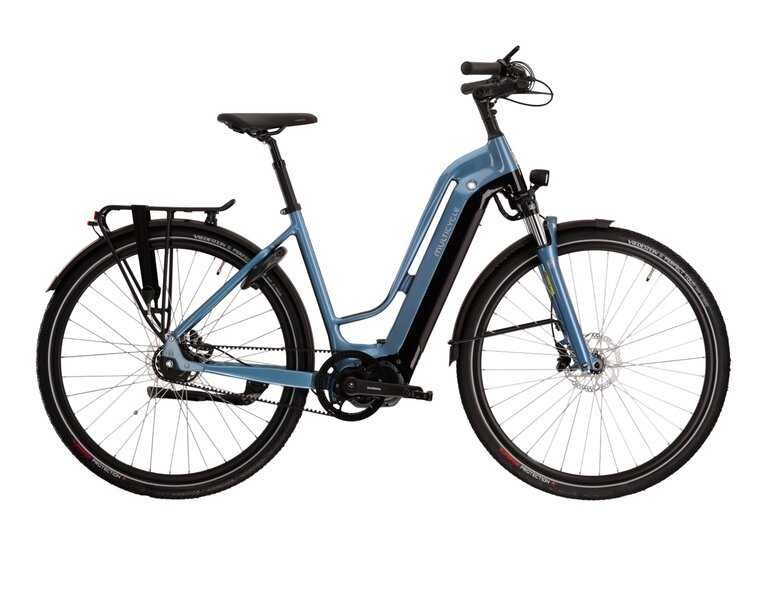 Rower elektryczny KROSS Multicycle Legacy EMB - damski, rama 49 cm koło 28 " niebieski