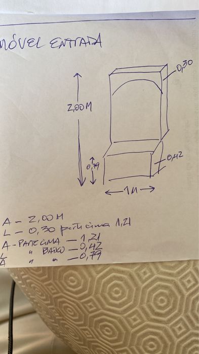 Movel de entrada / louceiro