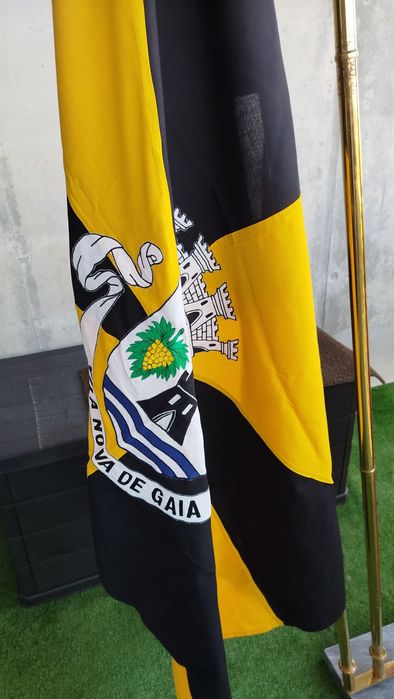 2 bandeiras tecido bordada ( 1,55 x 0,88 m )