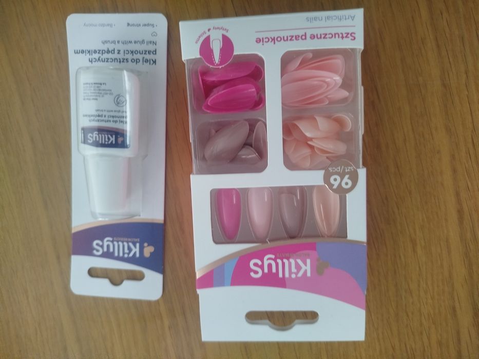 Nowe tipsy KillyS klej, sztuczne paznokcie