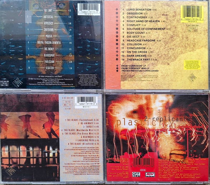 Pack de 4 CDs Front Line Assembly - Ícones do EBM/Industrial