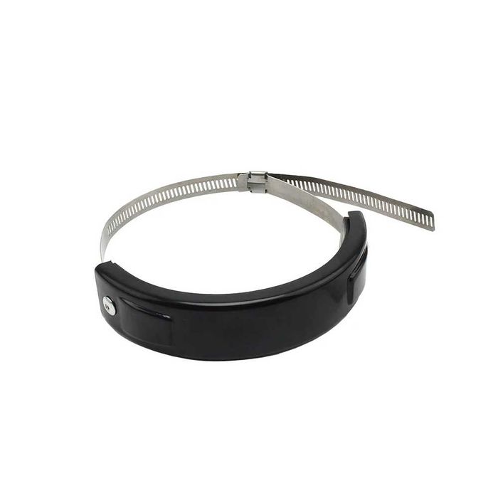Anel de proteção para escape de moto - Abraçadeira inox 100-160mm