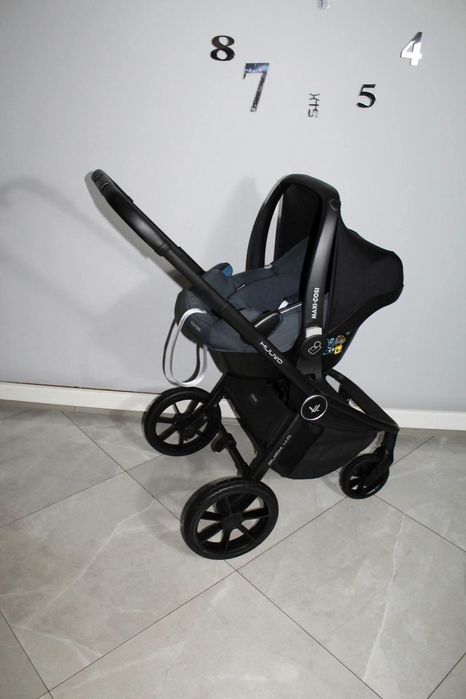 Stan Idealny! Wózek 3w1 Muuvo Quick 4.0 Steel Grey