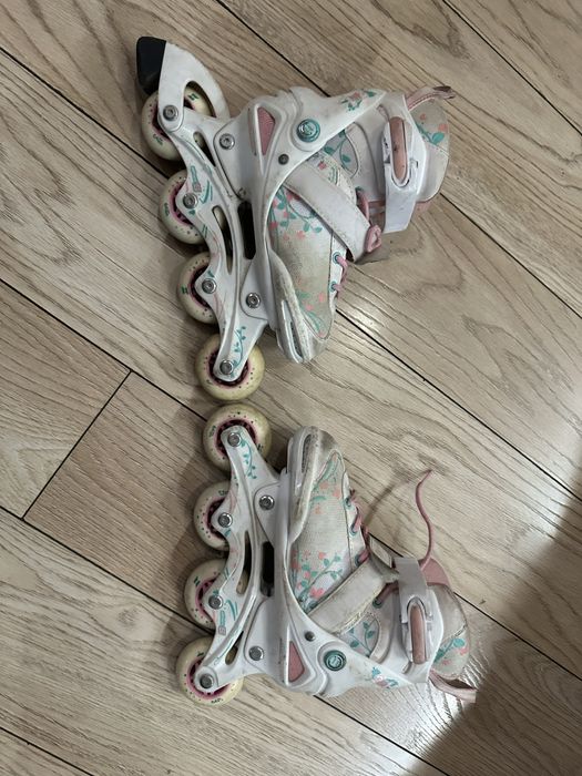 Детские ролики (отдаем с защитой)