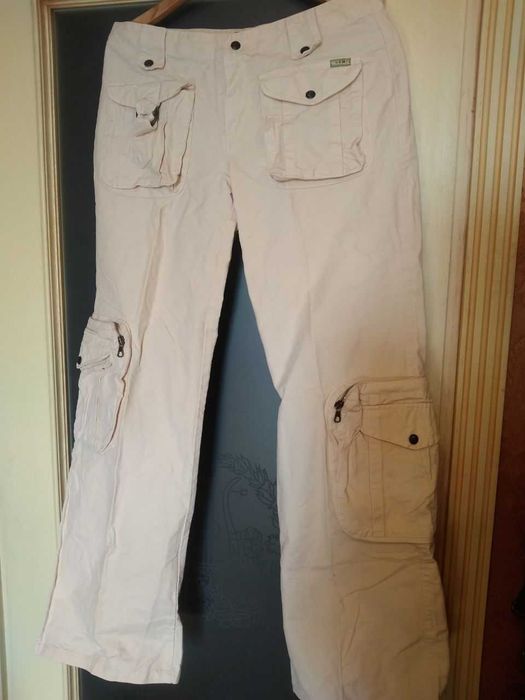 Очень английские штаны в клетку от Scotch &Soda (52) + крутые джинсы карго (новые) (46)