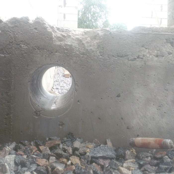 Сверление отверстий под рекуператор , буржуйки