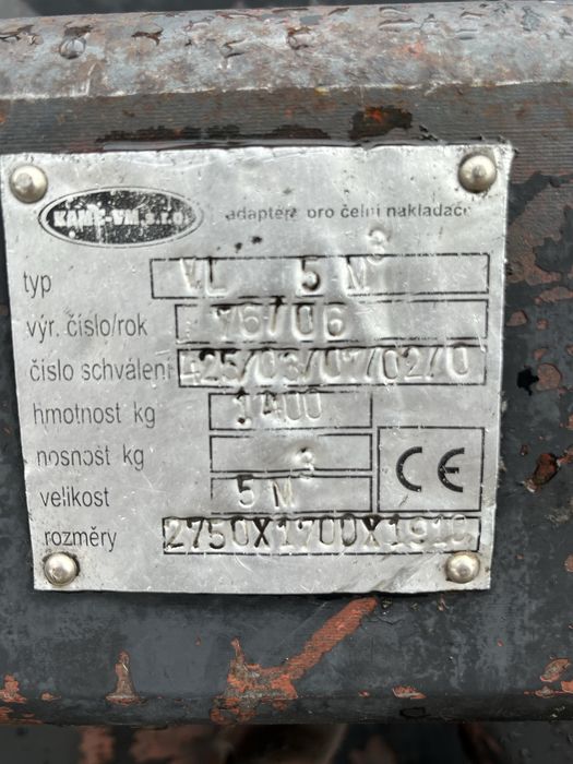 Łyżka wysokiego wysypu 270cm 5m3!