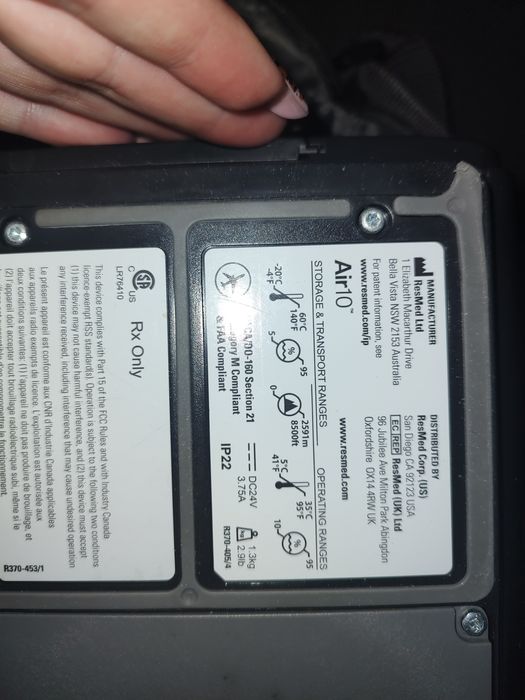 Urządzenia do bezdech sennego ResMed Air10