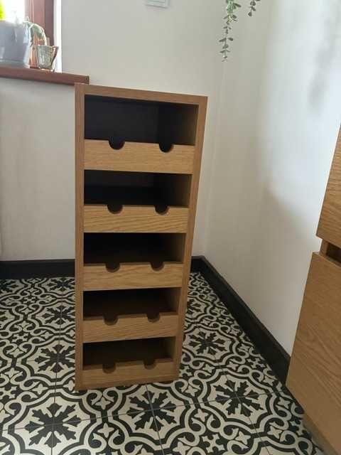 Szafka na wino do zabudowy dąb