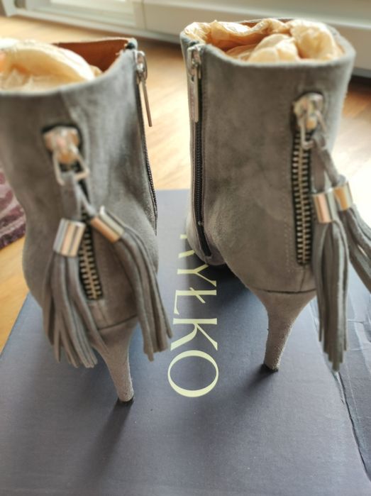 Szare botki Ryłko, rozmiar 36