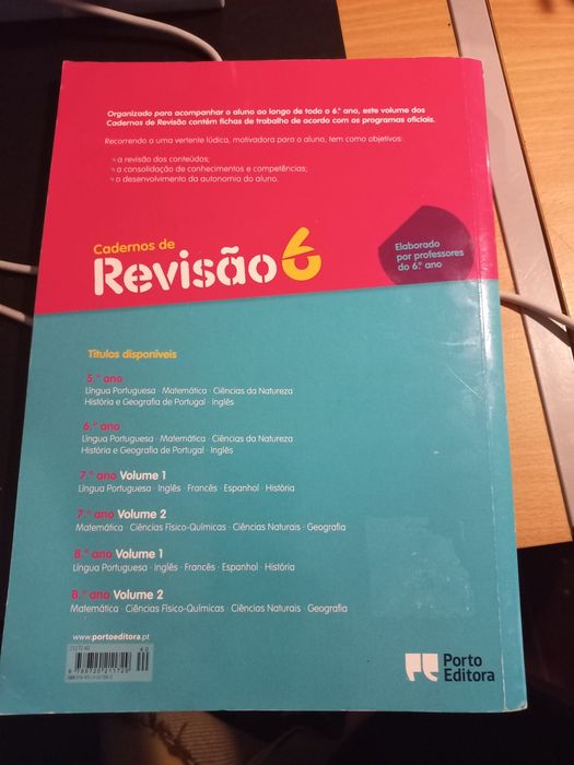 Preparação para a prova final Matemática  e caderno de revisão 6ºAno