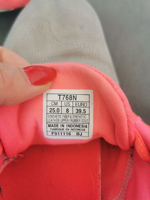 Adidasy Asics fruzeX, rozm. 39,5, wkładka 25cm