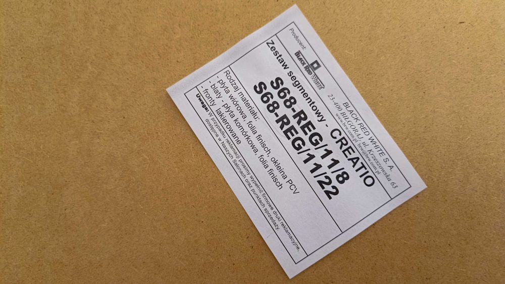 Zestaw BRW Creatio Venge – regał 218 cm + RTV + stolik, kącik kawowy