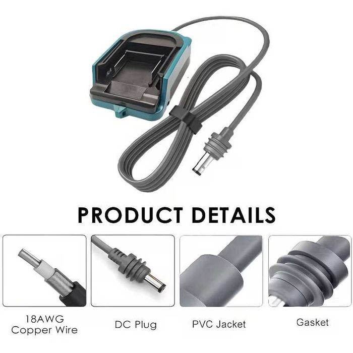 Адаптер питания Starlink Mini DC 2.1 (1 м) под аккумулятор Makita 18В