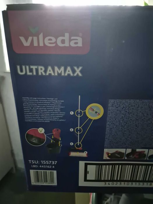 Vileda Ultramax zestaw mop z wiadrem nowy