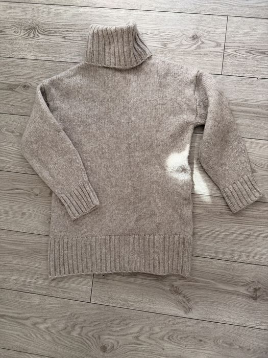Wynatkowy ciepły sweter z golfem. H&M z alpaką