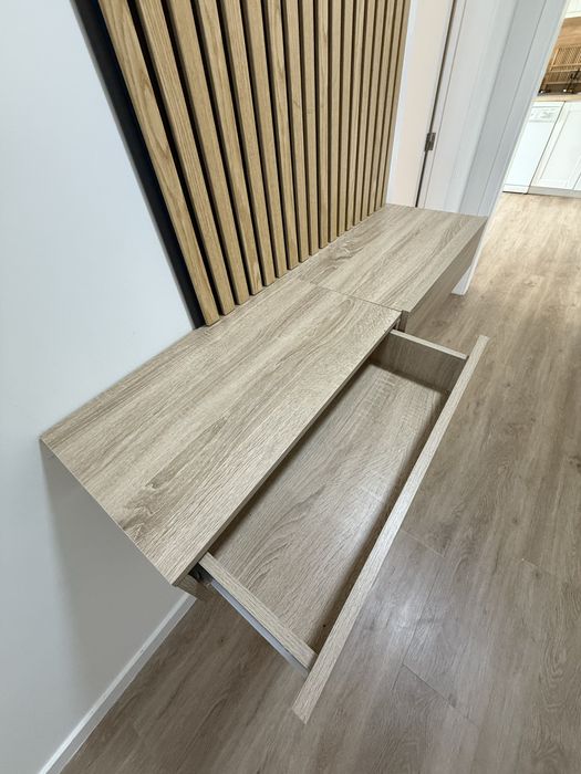 Gavetas suspensas carvalho Led