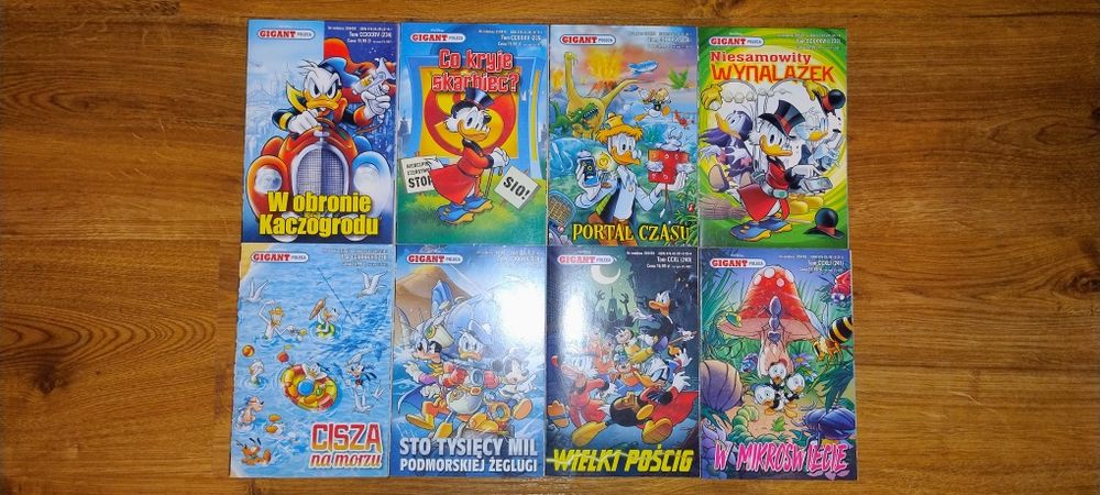 7522^6  Komiksy Gigant Poleca rok 2022 zestaw 234-241 Donald jak nowe