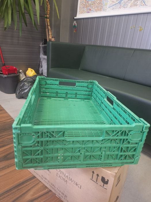 Skrzynki plastikowe skladane