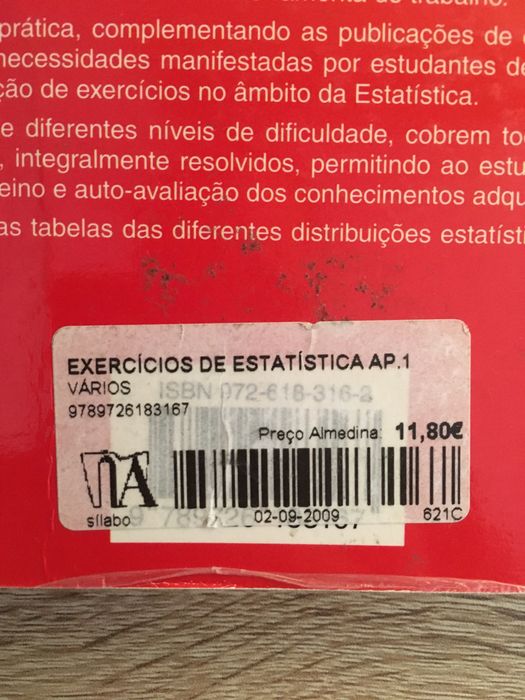 Exercícios Estatística Aplicada Vol. 1