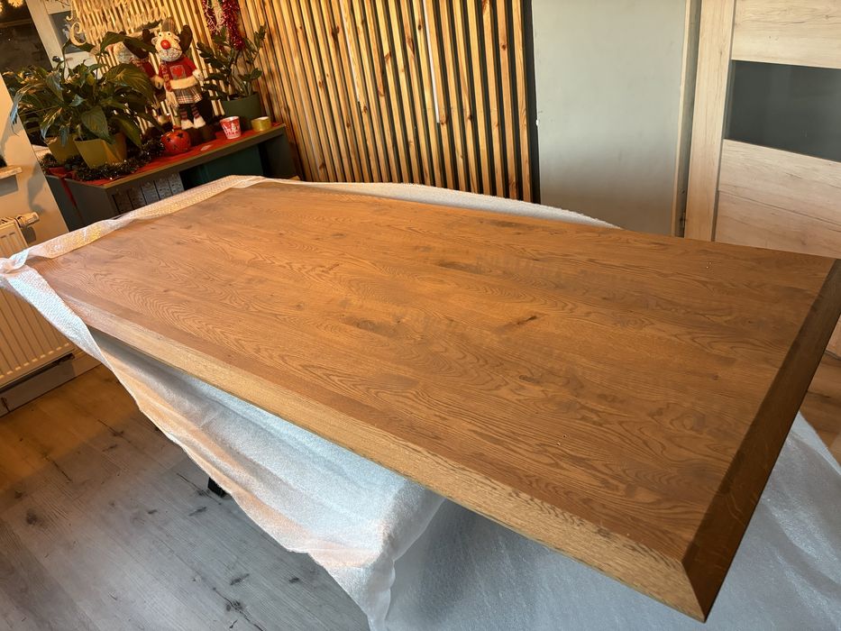 Stół MILONI do jadalni/ konferencyjny lite drewno dab , 200x90cm