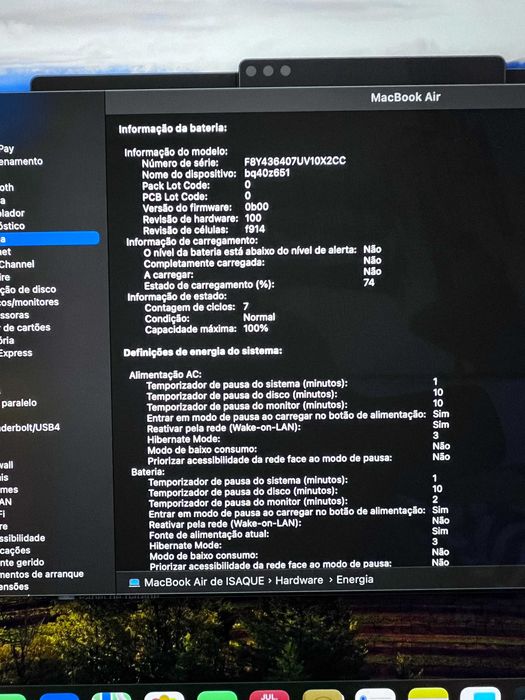 MacBook Air 13" M3 (8GB/256GB) c/ Garantia 2027 e Fatura - IMACULADO!