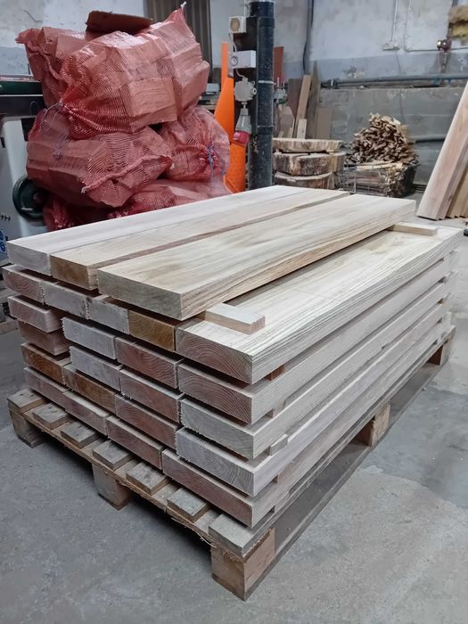 Deski dębowe krawędziaki na kanał pomost trepy