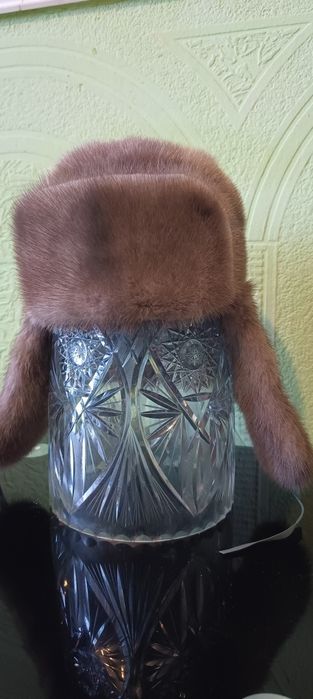 Шапка ушанка цельна норкова