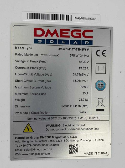 Paineis Fotovoltaicos 575W