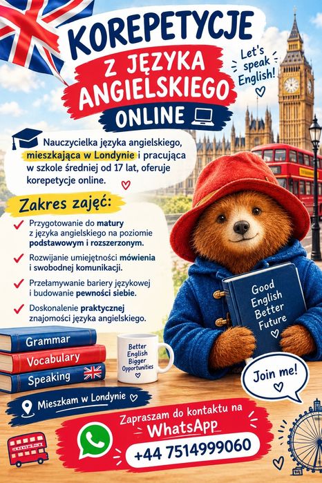 Korepetycje z języka angielskiego