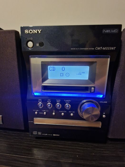 Sony CMT-M333NT MiniDisc com NetMD, CD e K7