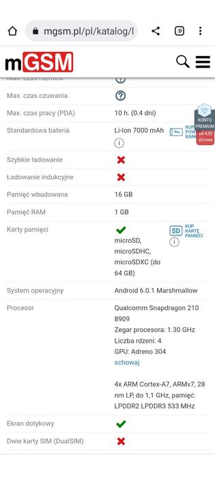 Tablet Lenovo 10