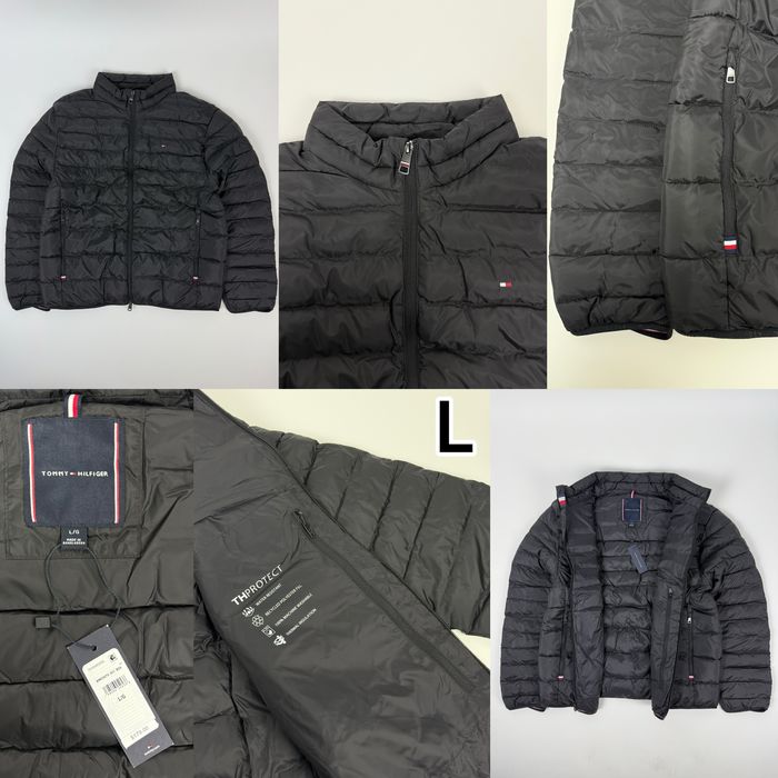 ОРИГІНАЛ куртка Tommy Hilfiger мікропуховик чоловіча чорна М Л пуховик