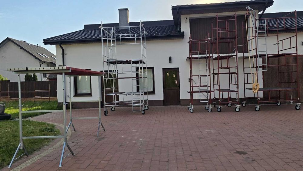 Rusztowanie warszawskie ocynkowane ogniowo solidna ramka i osprzęt dodatkowy do rusztowań warszawskich