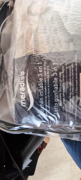 Cama/sofá insuflável Meradiso 3 em 1 — até 140 kg