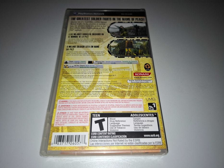 Metal Gear Solid Peace Walker [NTSC-U, Nowa] Sony PSP